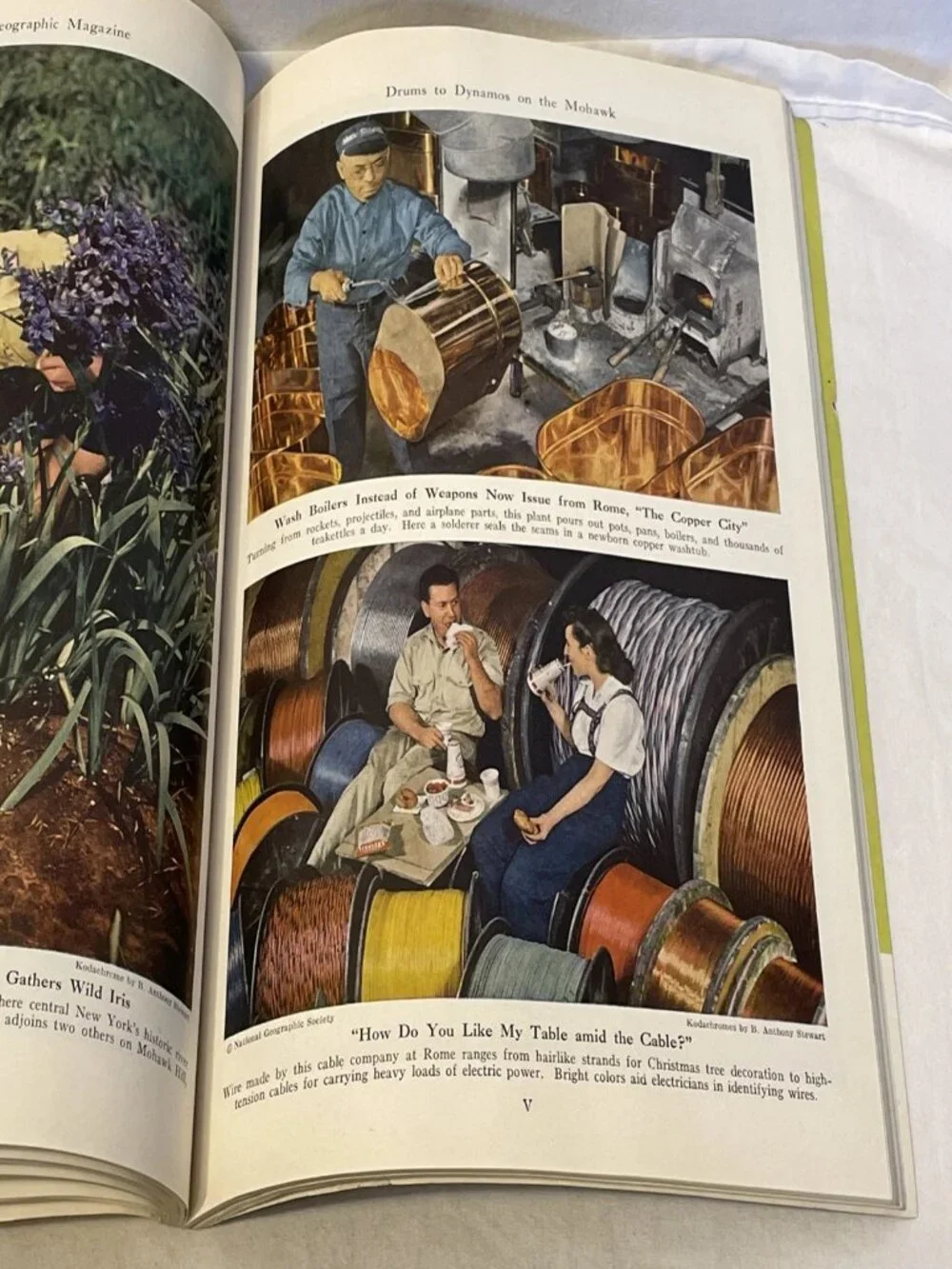 Vintage National Geographic Magazine July 1947 Vol 92 No 1 Mohawk River Garden